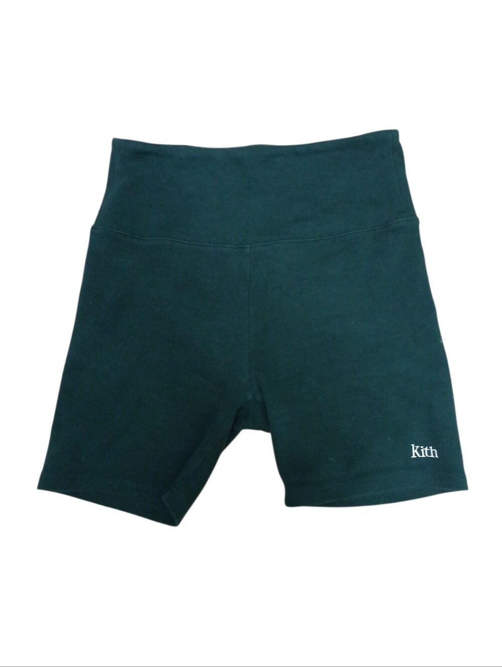 Kith Dark Green High-Waist Bike Shorts Size Medium